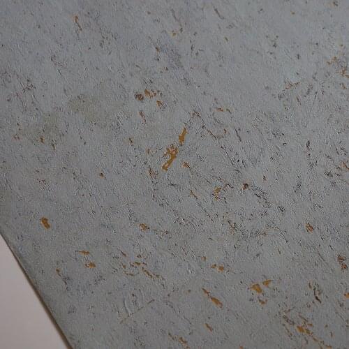 MY WIND 0.91*5.5M/Roll Gold bottom bule Color Cork Metallic Wallpaper