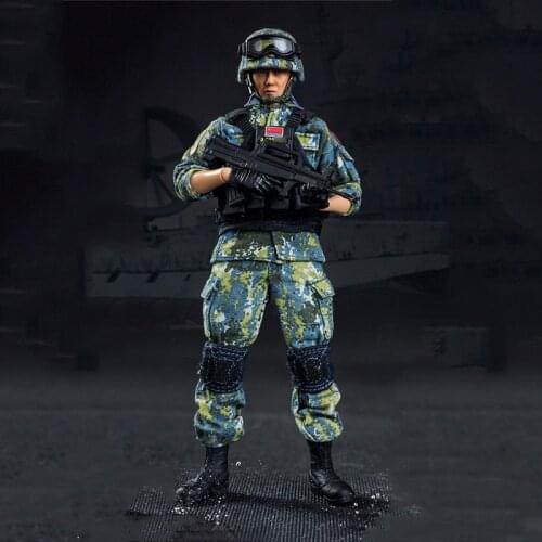 FLAGSET 73035 1/12th Palm Figure Chinese PLA Marine Corps Soldier Doll Model For Collection In Stock
