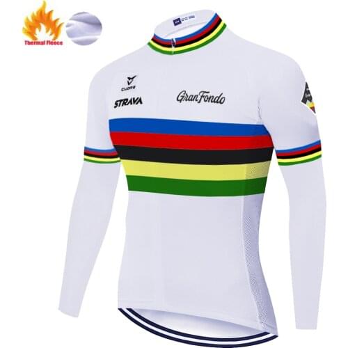 NEW STRAVA cycling jersey men Winter Thermal Fleece maillot cyclisme homme long sleeve Cycling clothing road mtb bicycle shirt