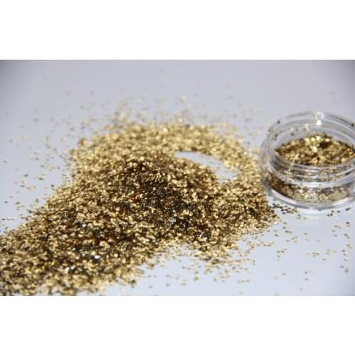 New Arrived Champagne Color concave-convex Paillette Glitter Dust For DIY Decorate