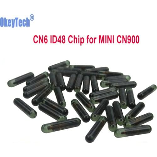 OkeyTech High Quality 5pcs/10pcs Original CN6 ID48 Chip Glass Car Transponder Cloner Chip for CN900/ND900 MINI Key Programmer