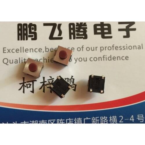 Original new 100% import DTSJW-67N-V-T/R waterproof and dust-proof touch switch 6*6*5 silicone button with 4pin inside
