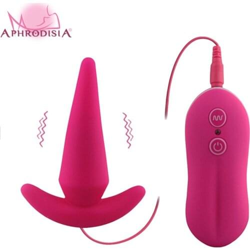 APHRODISIA Adult Sex Toy For Women Men Prostate Massage 10 Mode Waterproof Silicone Anal Vibrator, Powerful Vibrating Butt Plug