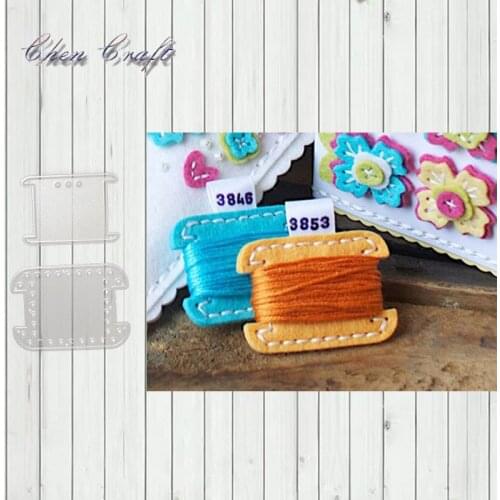 Die-cut metal die-cut 2 pc with organizer reel scrapbook paper craft album card