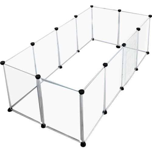 Foldable Pet Playpen Dog Exercise Pen Large Portable Dog Fence with Door 12 Panel for Dogs Cats Pets Training Puppy House