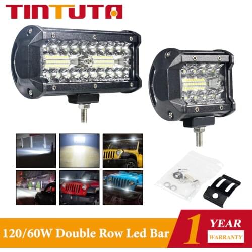 48W/60W/120W led lights 12 V/24V Headlights led bar For 4x4 Truck ATV Offroad LED Bar For SUV ATV 4WD Car Offroad Led lightbar