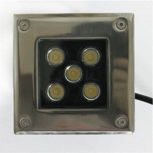 LED Underground Light Warm White 5W Dimmable Square Inground Spotlight for Garden Yard Road Path Floor Deck Landscape Lamps