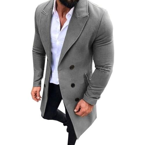 VICABO Mens Long Coats