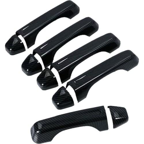 Exterior Side Door Handle Tailgate Handle Decoration Cover Stickers for Jeep Wrangler JL 2018