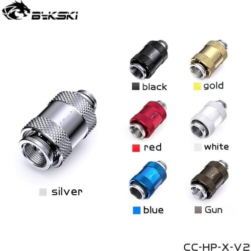 Bykski Male Female Water Valve For Custom Liquid Water Cooling Switch, Stop Valve,Stretch Drain Valve,Brass Connector,CC-HP-X-V2
