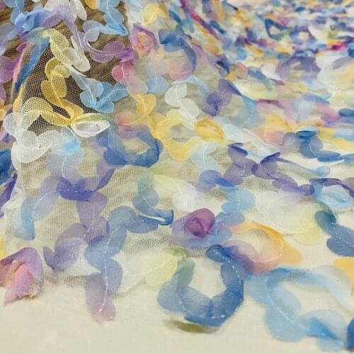 140*100cm prom lady girl prom Dress Applique DIY Embroidered Lace Fabric Patch curtain table cover bag toy dress free shipping