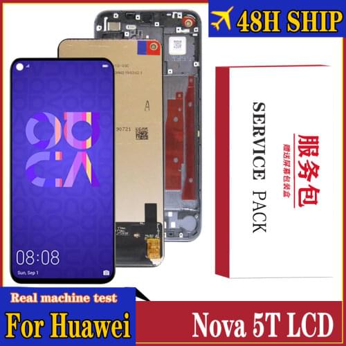High Quality Display For Huawei Nova 5T LCD Touch Screen Digitizer Assembly With Frame for YAL-L21 L61A L61D L71A Repair Part