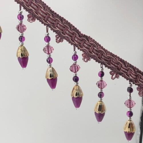 13Yard/Lot European style Curtain Lace Tassel Fringe Ball Curtain Sofa Tablecloth Accessories Pom Lace Trim Diy Free Shipping