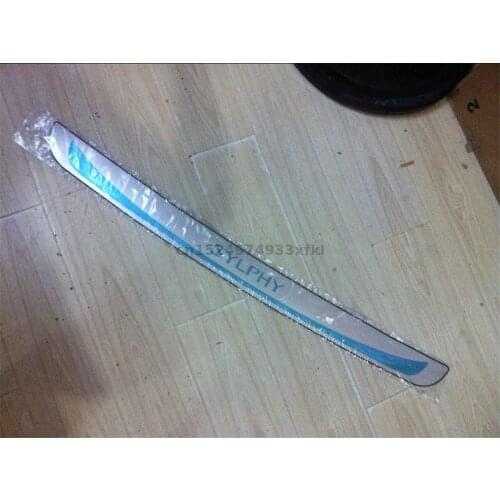 For Nissan Sylphy 2012-2014 Stainless Steel Rear Bumper Protector Sill Trunk Guard Cover Trim car accessories