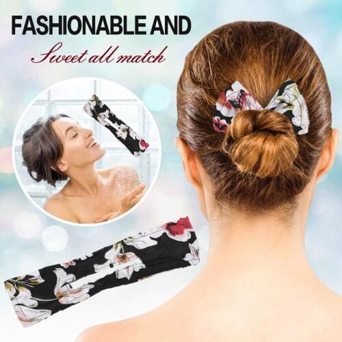 Women Knotted Deft Bun Print Hair Bands Rope Headband Summer Hairpin Braider Makers Fashion Fabric Hair Bands Hair Braiding Tool