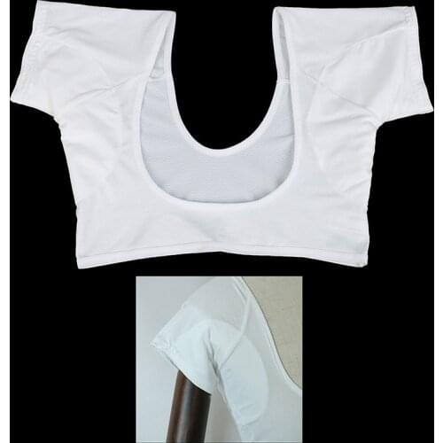 1 Pcs T-shirt Shape Sweat Pads Reusable Washable Underarm Armpit Sweat Pads Perfume Absorbing Sweat Size M/L
