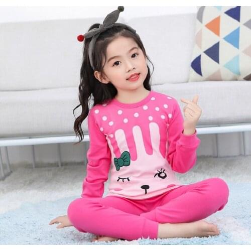 2021 Winter Baby Girls Clothes Cotton Pajamas Sets For Kids Pyjamas Sleepwear 6 8 12Y Teenager Long-sleeved Pijamas Infantil