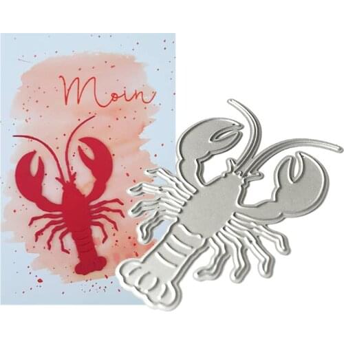 Lobster Metal Cutting Dies Stencil Scrapbooking DIY Album Stamp Paper Card Embossing Decor Craft New Dies for 2020