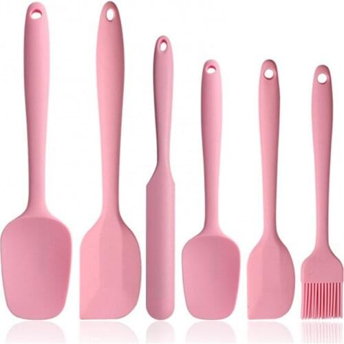6Pcs Silicone Butter Spatula Cream Cake Scraper Kitchen Christmas Baking Tool