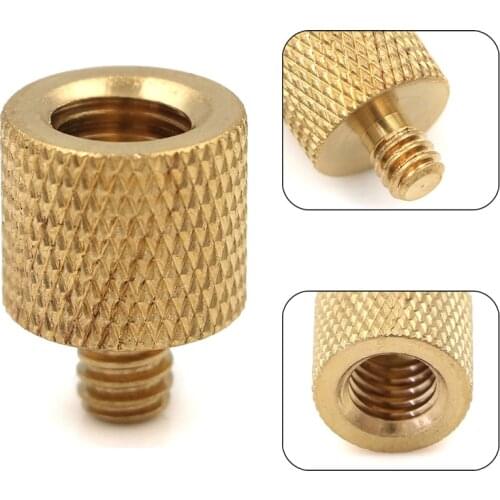 Gold Color 3/8" to 1/4" Female Male Tripod Thread Screw Mount Adapter for Tripod Camera Light Stand Accessories