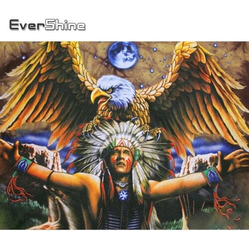 EverShine Diamond Embroidery Eagle Rhinestones Diamond Painting Animal Cross Stitch Mosaic Portrait New Arrival Handmade Gift