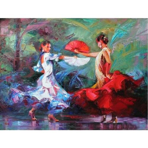 Full drill diy 5D diamond painting cross stitch beauty diamond embroidery dance pictures mosaic painting by number YG1114