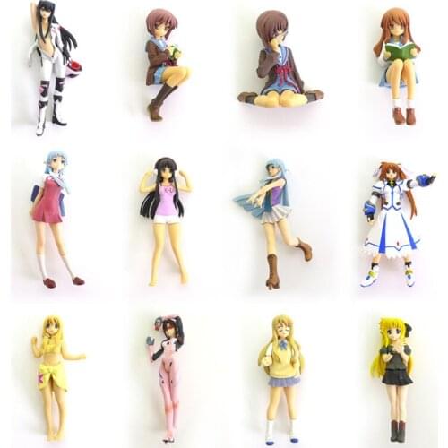 Anime action figure Magical Girl Lyrical Nanoha Suzumiya Haruhi prefect quality handmade Toys for children