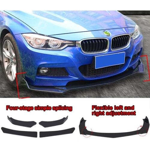 Car Lip-shaped Body Kit Spoiler Distributor Car Bumper Four-stage Adjustable Combination Large Front Shovel Car Accessories