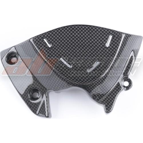 Motorcycle Black Sprocket Cover Cowl Farings For Ducati Monster 1200S 1200R 2017-2019 Full Carbon Fiber 100
