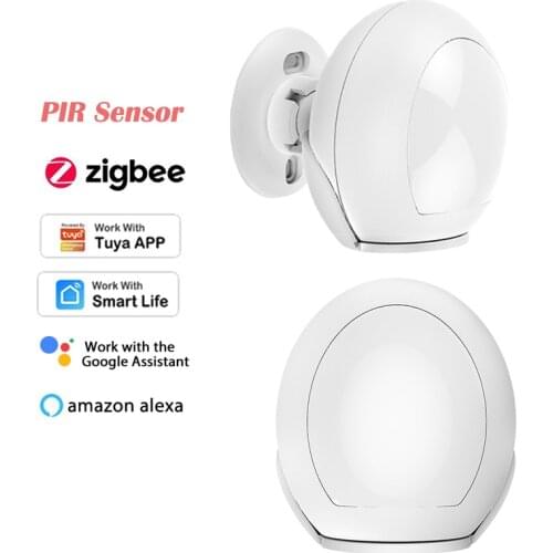 Tuya Smart ZigBee 3.0 PIR Sensor Body Motion Detector Alarm Push Anti-theft Security Automation Work with Alexa Google Home