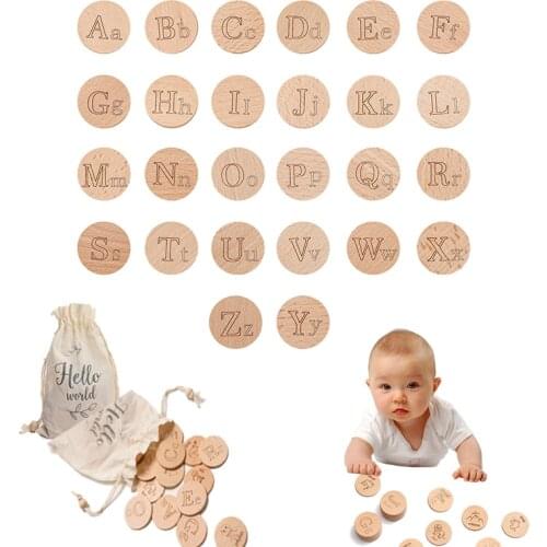 Wooden Alphabet Letters Montessori Letters Memory Alphabet Matching Game Learning Language Cognition english educational toys