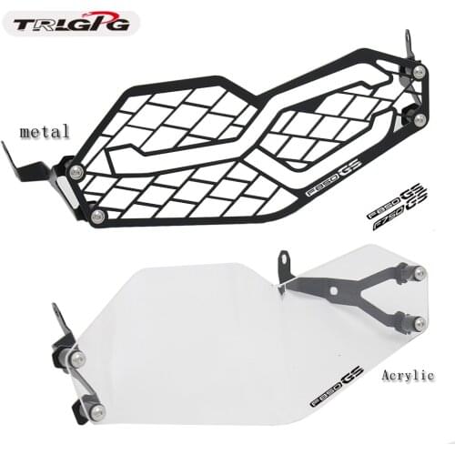For BMW F850GS F750GS F 850 GS F 750 GS Headlight Protector Guard Motorcycle Headlight Grill Cover after market Stainless Steel