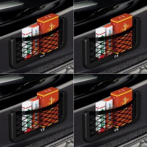 Car storage elastic mesh bag for Citroen C3 C4 C5 DS3 Accessories