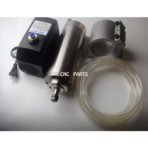 CNC milling spindle ER11 1.5KW water cooling spindle + water pump+water pipe+spindle support
