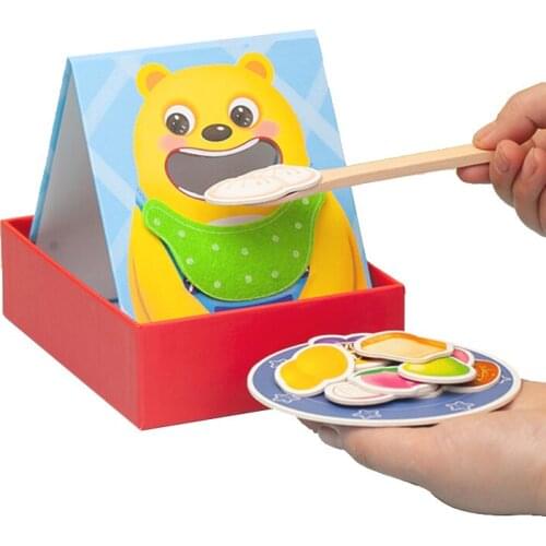 Simulation Feeding Game Educational Toy Childrens Enlightenment Cognitive Pattern Exercise Spoon Fine Movement Teaching Aid Toy