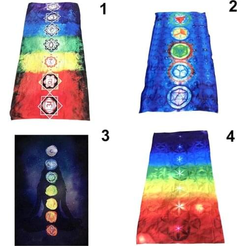 Hot Polyester Yoga Mat Summer Beach Cloth Tapestry for Home Camping Picnic DO2