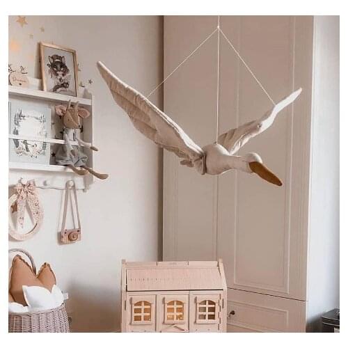 Creative plush swan doll wall hanging decoration pendant ornament puppet