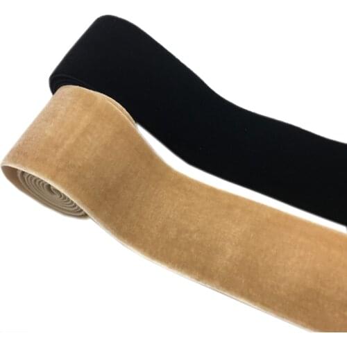 1Yards 50mm Velvet Elastic Band Wedding Party Decoration Handmade Ribbon Gift Wrapping Bowknot DIY Christmas Webbing