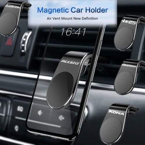 Magnetic Universal Car Phone Holder Air Vent Mount Stand GPS Mobile For Hyundai ACCENT creta eon equus ioniq kona accessories