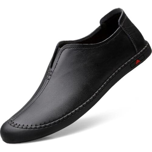 Men Casual Shoes Genuine Leather Men Moccasin Shoes Fashion Leather Shoes Mens Loafers Comfort Driving Shoes