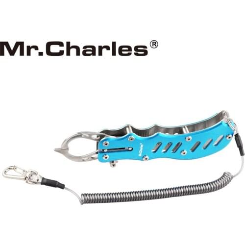 Mr.charles 304 stainless steel fish grip pliers-BLUE 171mm Control fish pliers