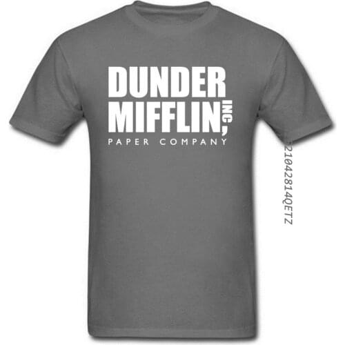 The Office 100% Cotton O Neck Men T Shirt Dunder Mifflin Inc Paper Company Wernham Hogg TV Show Michael Space T-Shirt