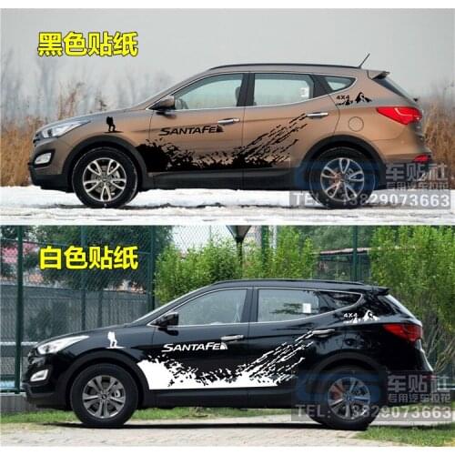 Car Sticker FOR Hyundai new Santafe Door Body Exterior Decoration Modified Body decoration Sticker
