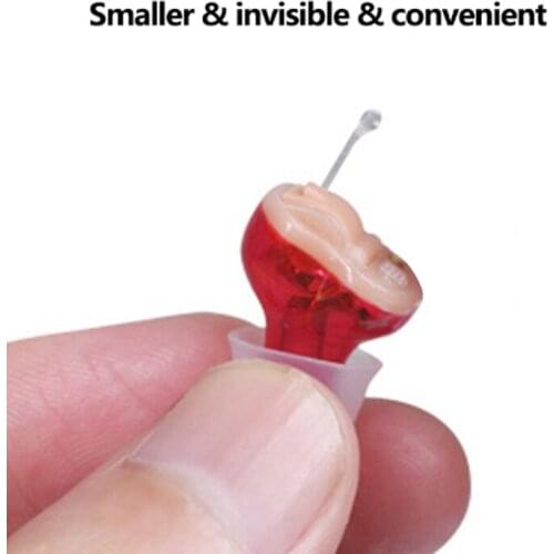 Invisible Hearing Aid Sound Amplifier Digital Adjustable Volume Earphone In The Ear For Elderly Mini Wireless Headphone S-11A