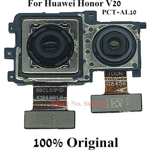 Original Back Main Camera For Huawei Honor V20 PCT-AL10 Front Rear Camera Module Flex cable For HonorV20 Double Camera connector