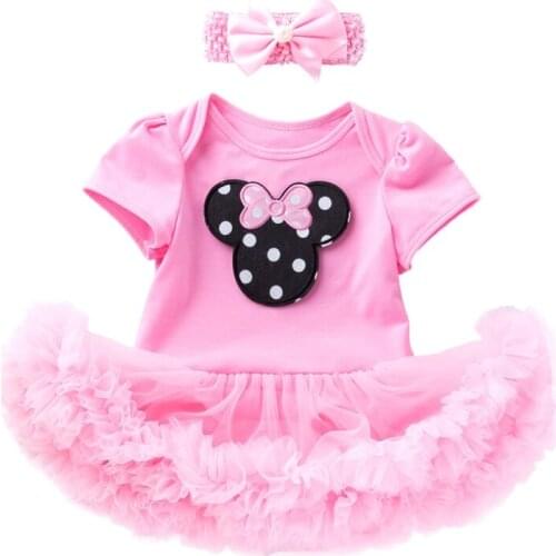 Flower Girl Tutu Dress for Kids for Wedding Baby Girls Birthday Dresses Cotton Comfortable Girls 0-12months Clothing for Baptism