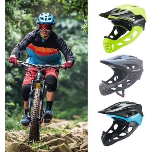 Full Face Helmet High Hardness Shock Absorbing Protective Gear Bicycle Skateboard Scooter Full Face Helmet for Outdoor