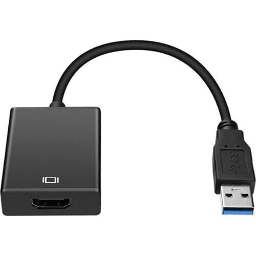 USB 3.0 to HDMI Female Audio Video Adapter Converter Cable for Windows 7/8/10