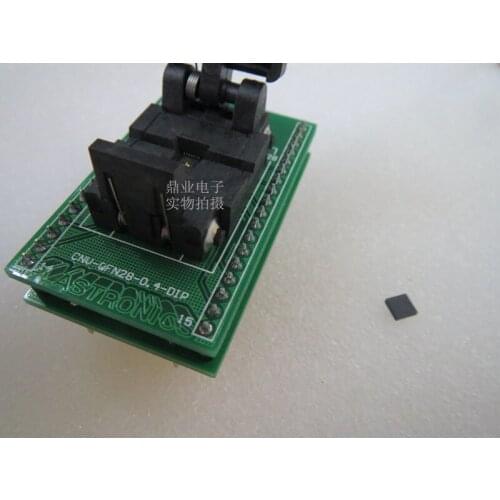 QFN28/DIP28 4X4X0.4MM Burn-in Socket gold plating IC testing seat Test Socket test bench