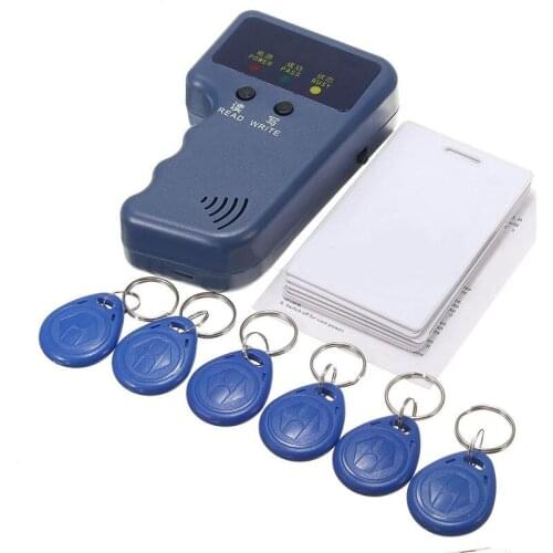 RFID Reader Writer 125khz RFID Writer RFID ID Card Writer Copier Duplicator with Rewritable 6 Writable Tags 6Pcs RFID Cards